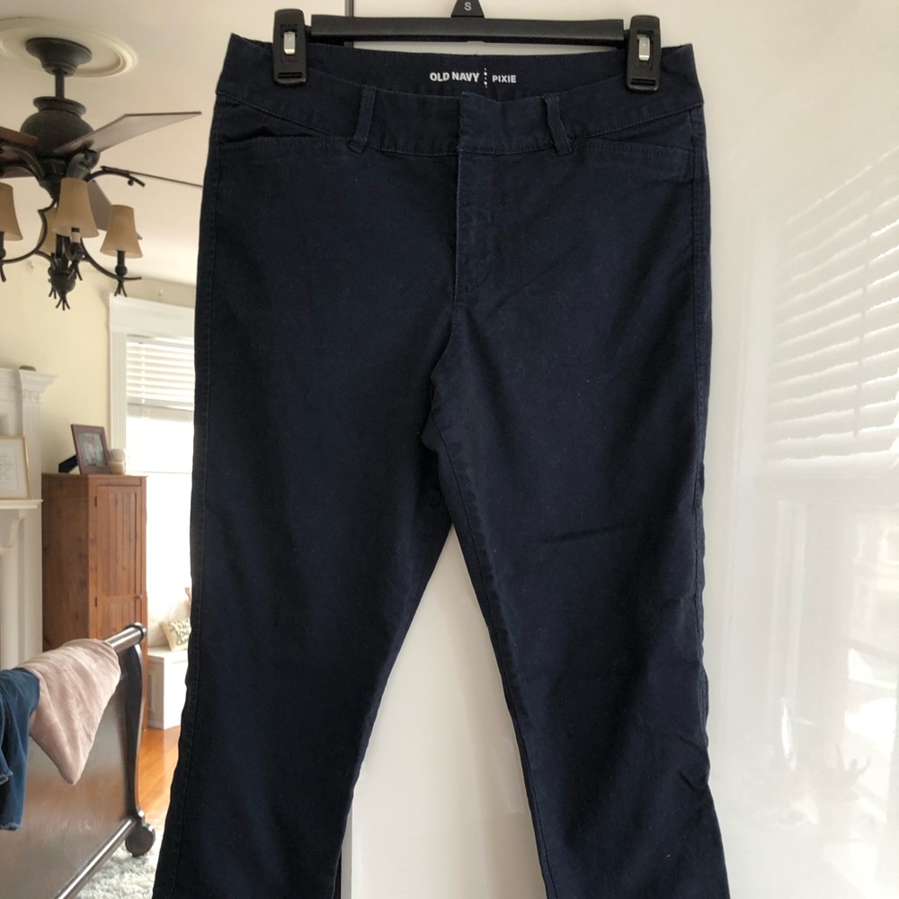 Blue Old Navy pixie pants
